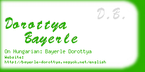 dorottya bayerle business card